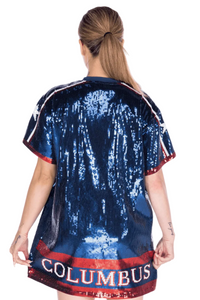 Columbus Hockey Sequin Dress