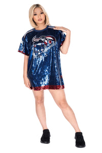 Columbus Hockey Sequin Dress