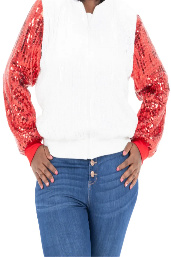 Detroit Hockey Sequin Jacket