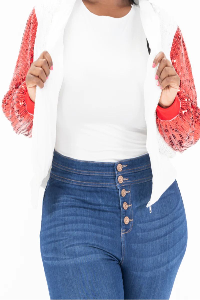 Detroit Hockey Sequin Jacket