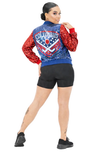 Columbus Hockey Sequin Jacket