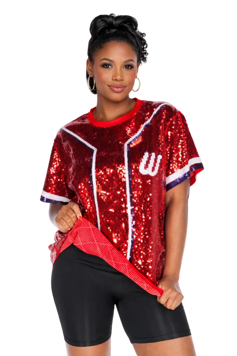 Washington Baseball Sequin Shirt