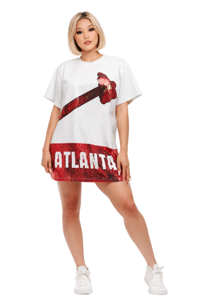 Atlanta Baseball Sequin Dress