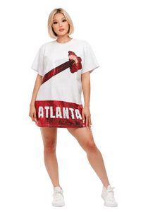 Atlanta Baseball Sequin Dress