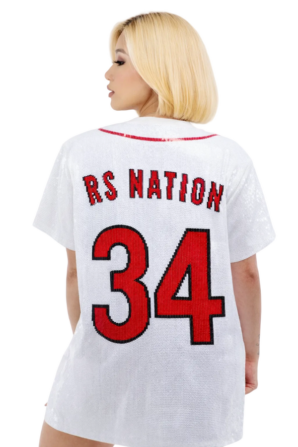 Boston Baseball Sequin Dress