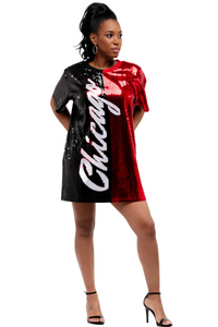 Chicago Basketball Sequin Dress