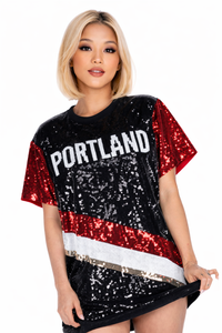 Portland Basketball Sequin Dress