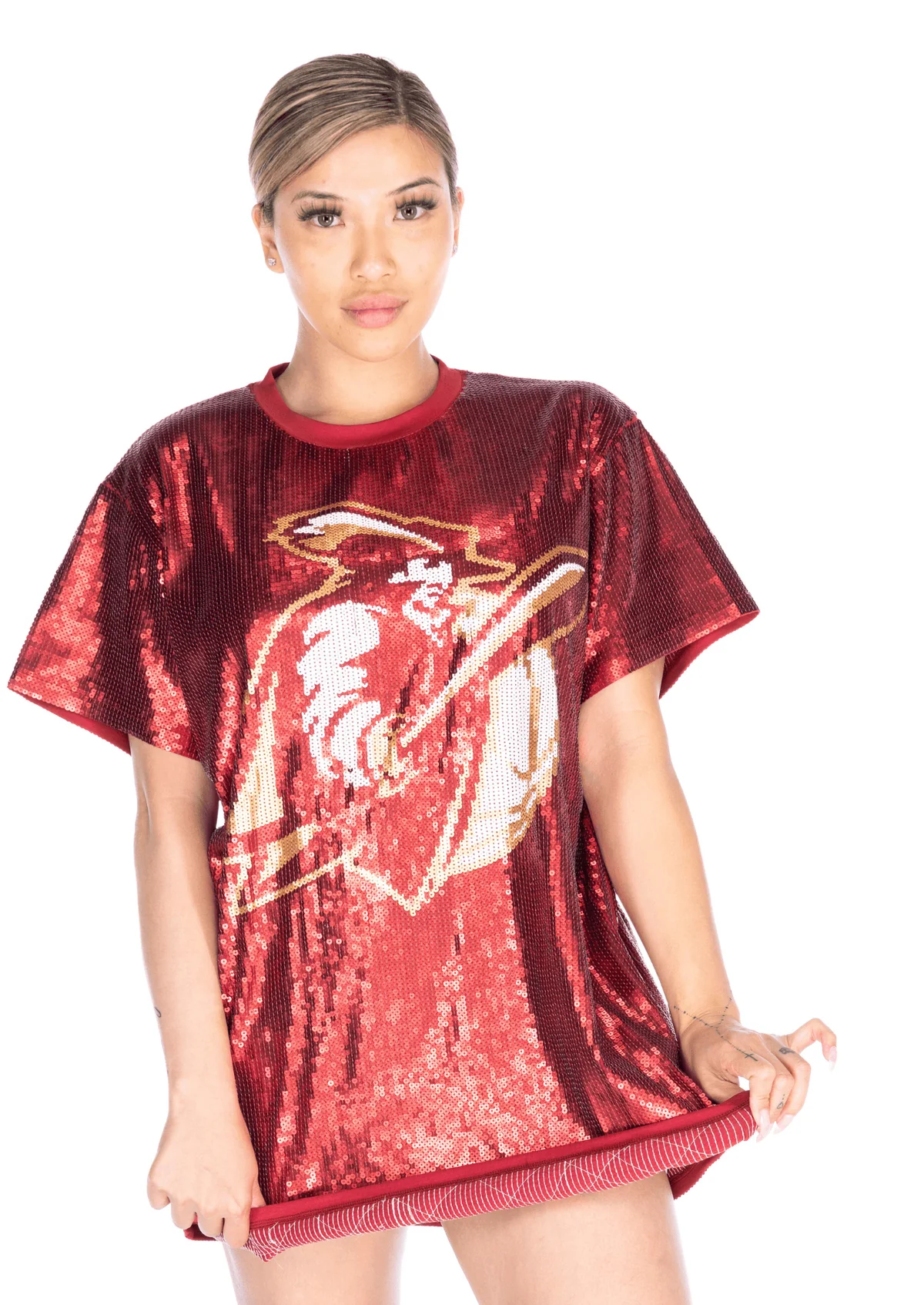 Cleveland Basketball Sequin Dress SEQUIN FANS Cleveland Basketball Sequin Dress SEQUIN FANS