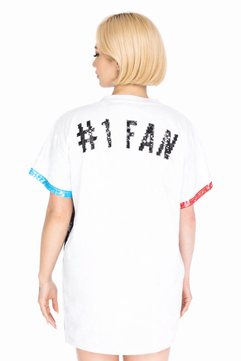 Los Angeles Basketball Sequin Dress