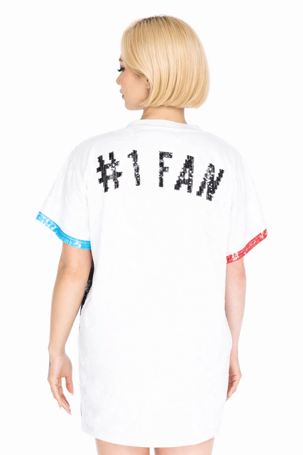 Los Angeles Basketball Sequin Dress