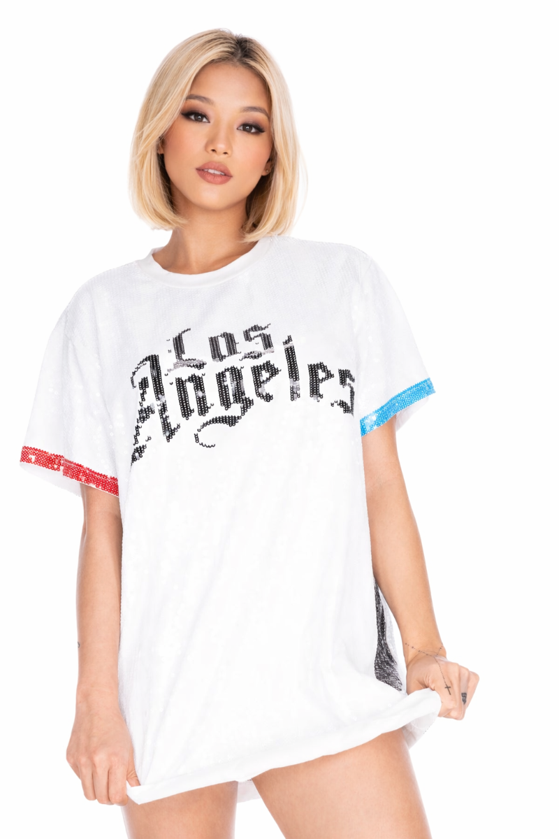 Los Angeles Basketball Sequin Dress