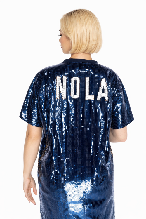 New Orleans Basketball Sequin Dress