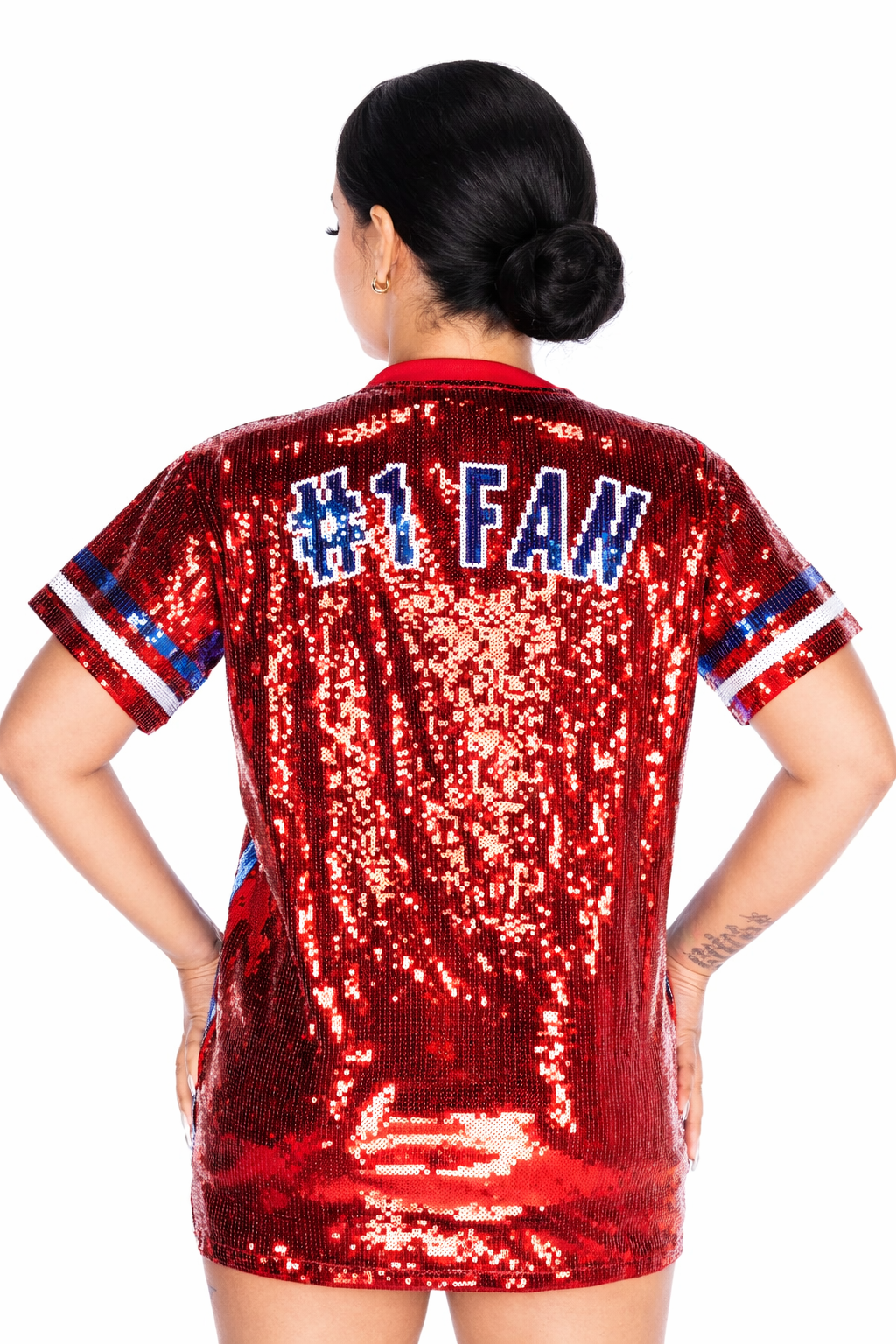 Detroit Basketball Sequin Dress
