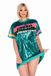 San Antonio Basketball Sequin Dress