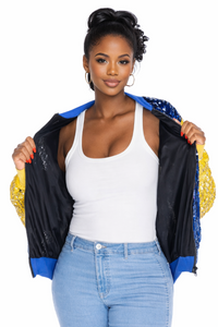Golden State Basketball Sequin Jacket
