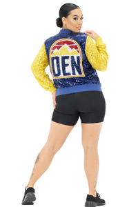 Denver Basketball Sequin Jacket