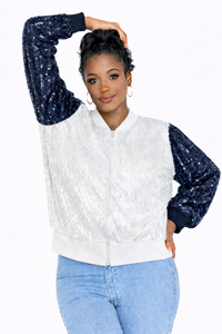New York Baseball Sequin Jacket