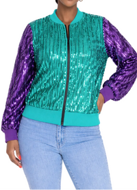 Charlotte Basketball Sequin Jacket