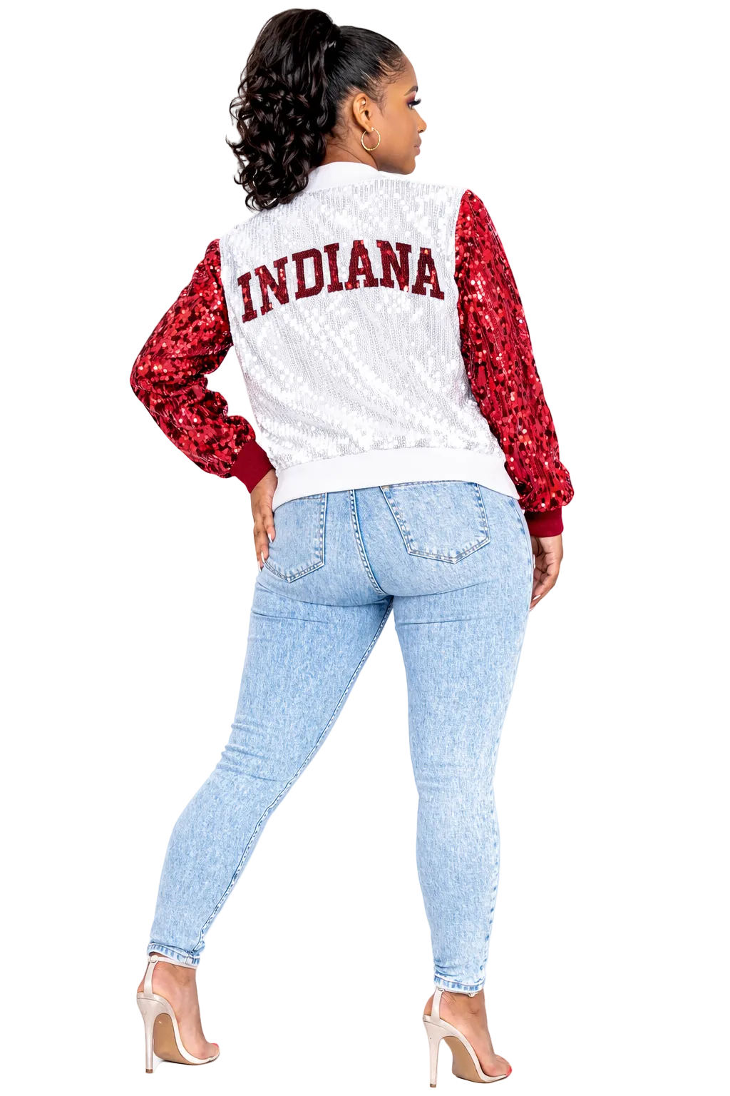 Indiana College Sequin Jacket