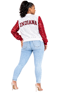 Indiana College Sequin Jacket