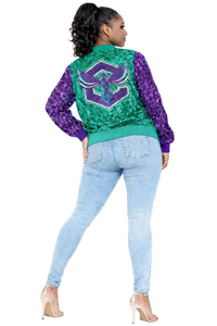 Charlotte Basketball Sequin Jacket