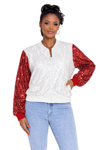 Indiana College Sequin Jacket