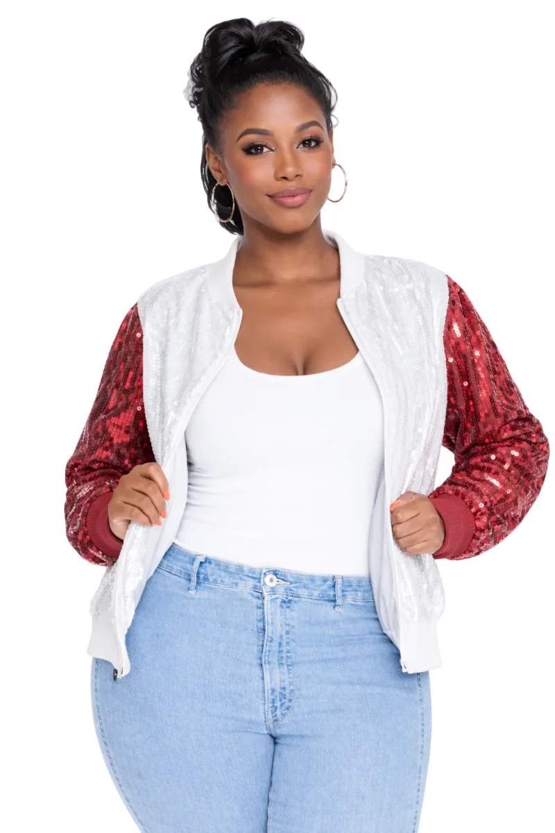 Indiana College Sequin Jacket