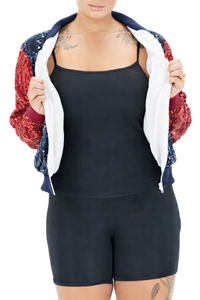 Columbus Hockey Sequin Jacket