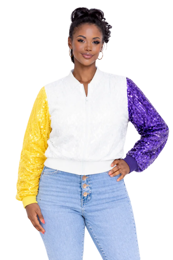 Los Angeles Basketball Sequin Jacket