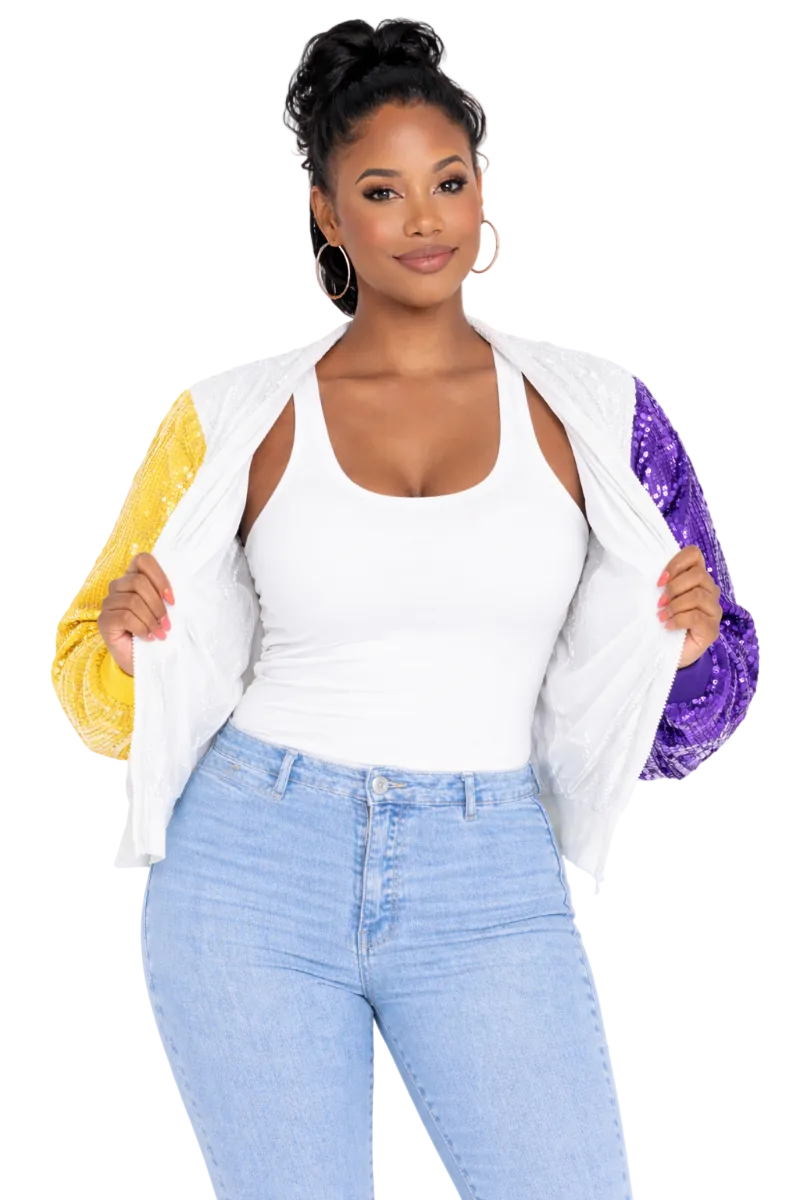 Los Angeles Basketball Sequin Jacket