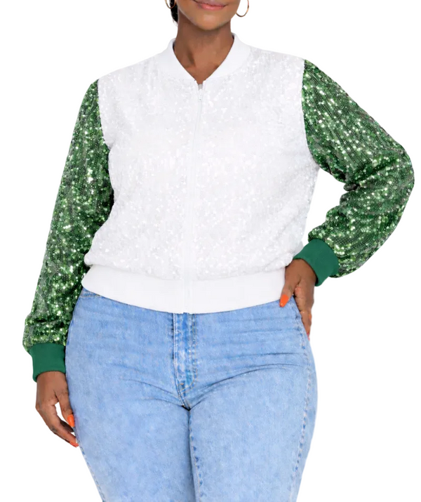 Michigan College Sequin Jacket