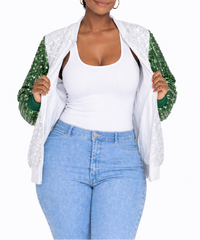 Michigan College Sequin Jacket