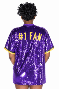 Los Angeles Basketball Sequin Dress