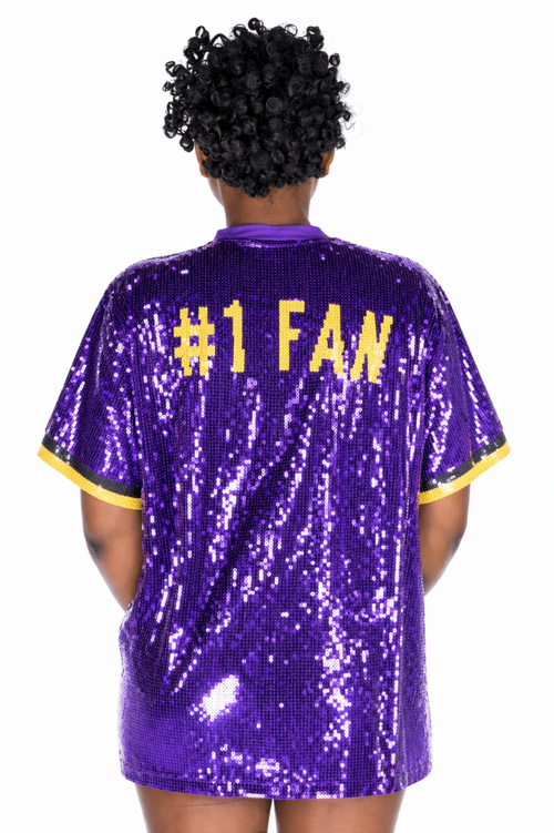 Los Angeles Basketball Sequin Dress