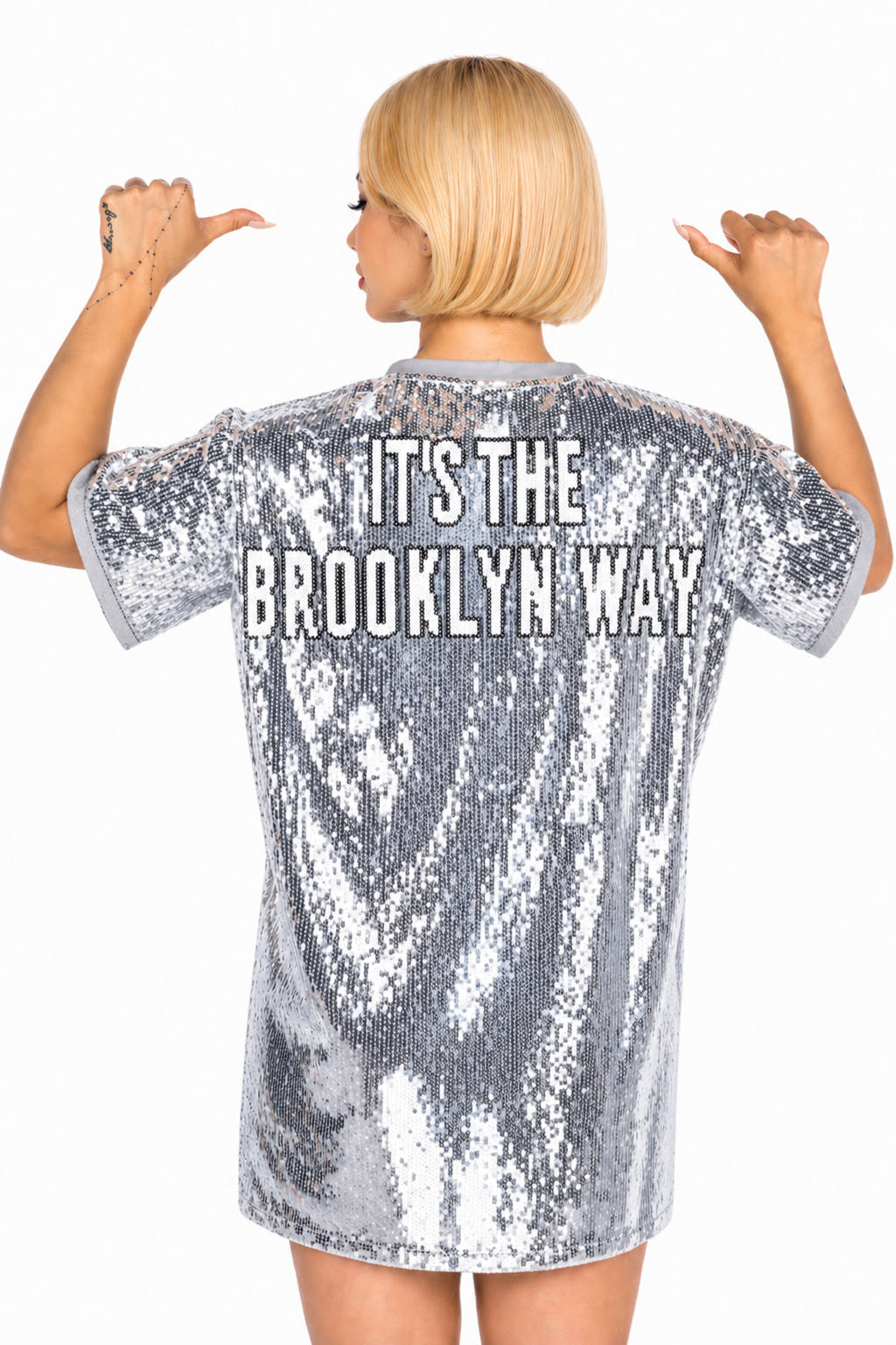 Brooklyn Basketball Sequin Dress