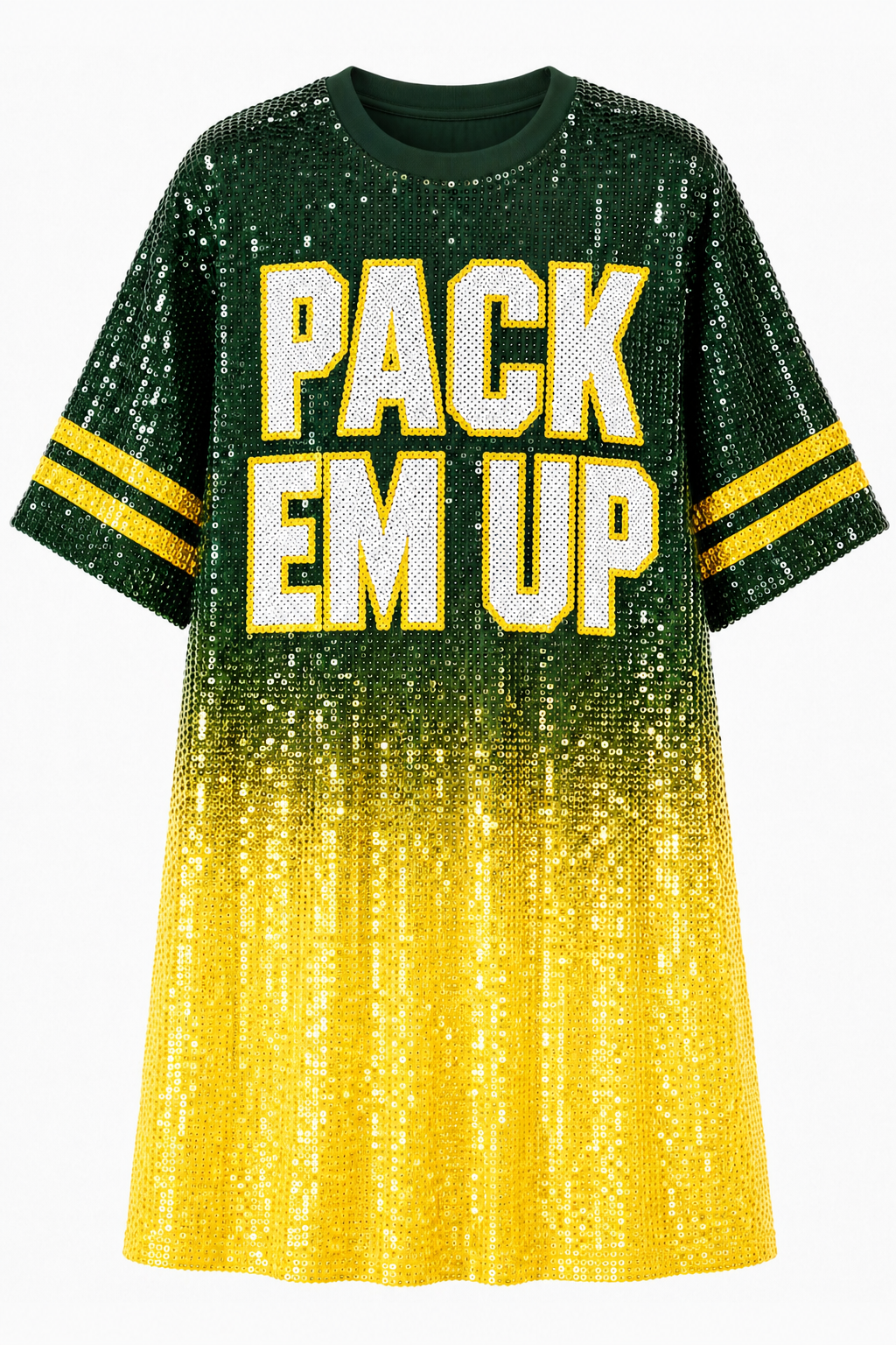 Green Bay Ombre Sequin Dress
