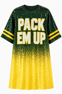 Green Bay Ombre Sequin Dress
