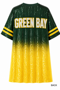 Green Bay Ombre Sequin Dress