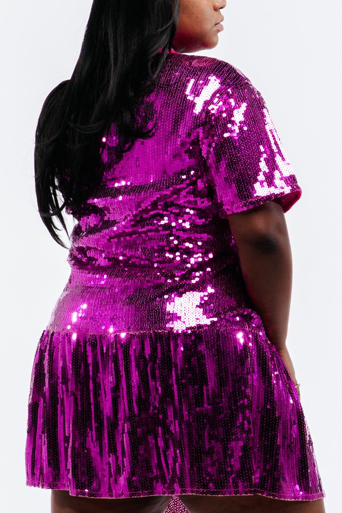 Birthday Plus Size Sequin Dress - Black – SEQUIN FANS