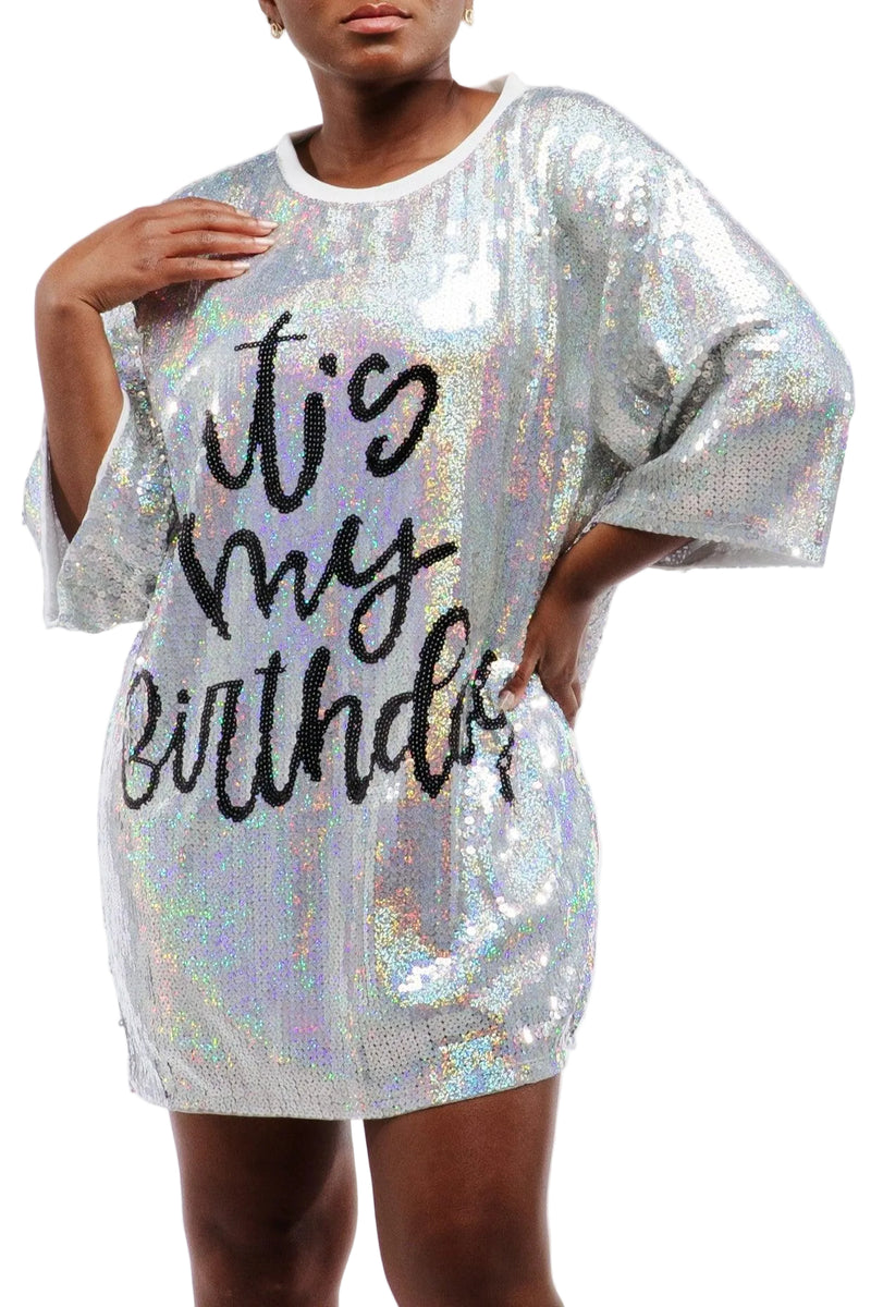 It's My Birthday Sequin Dress