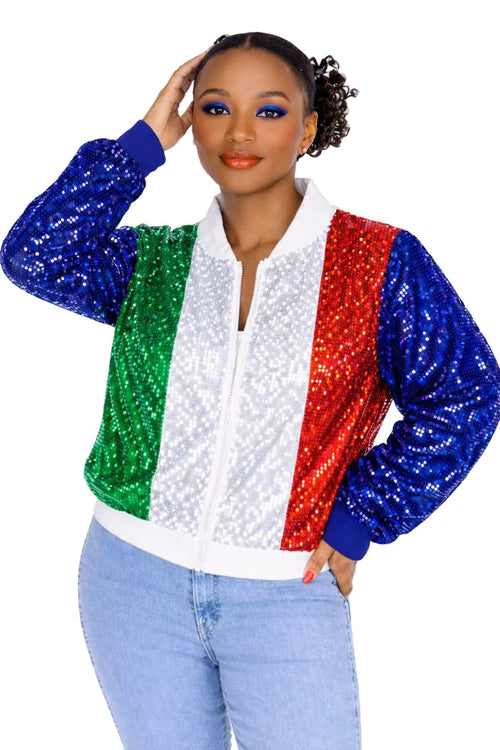 Italy Sequin Jacket
