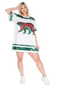 Minnesota Hockey Sequin Dress