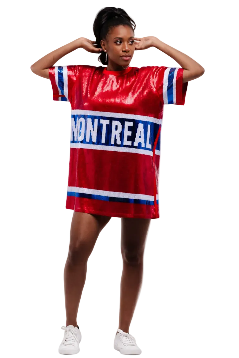 Montreal Hockey Sequin Dress