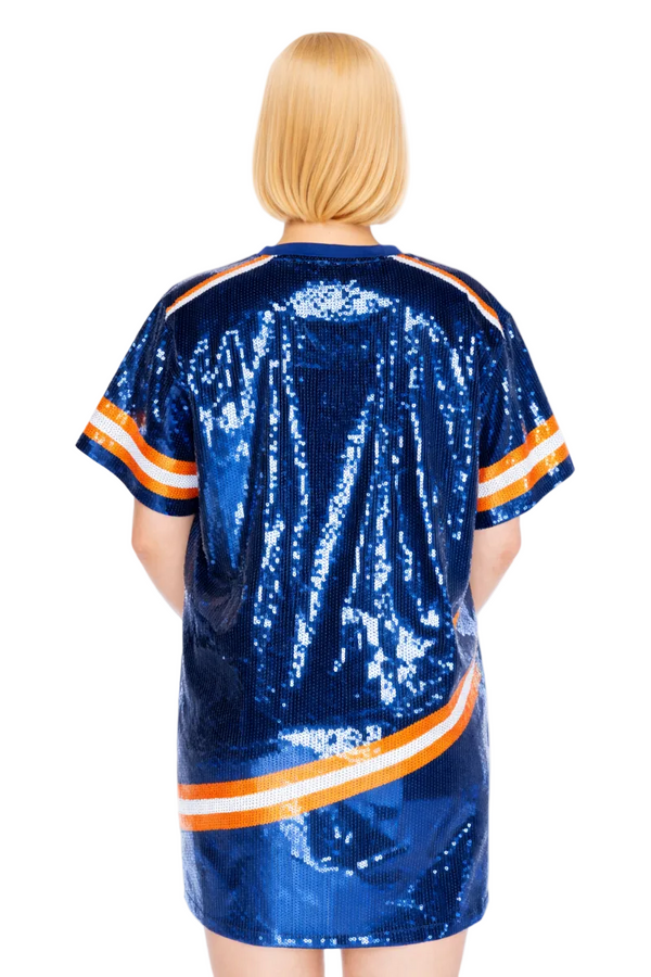 New York Hockey Sequin Dress
