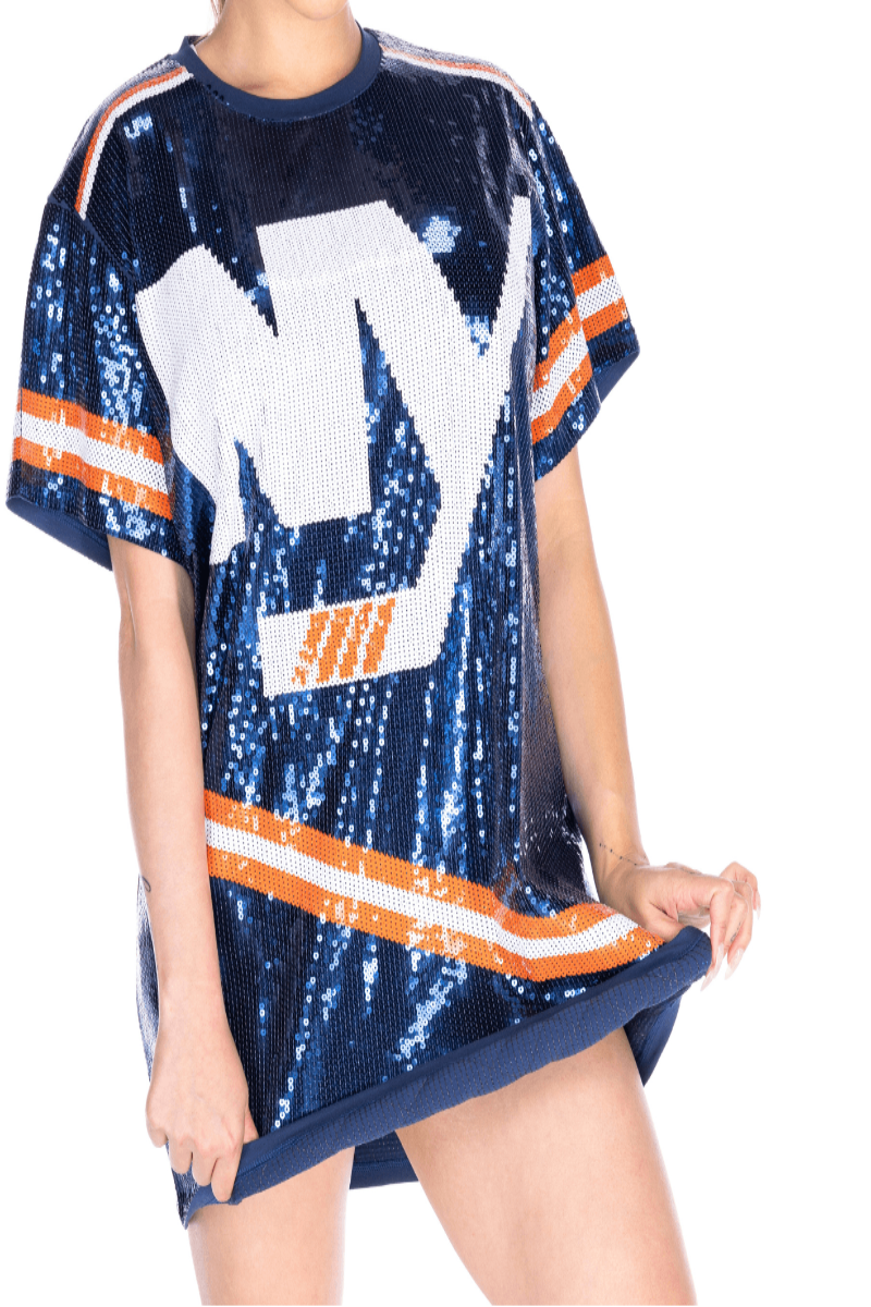 New York Hockey Sequin Dress - SEQUIN FANS