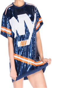 New York Hockey Sequin Dress - SEQUIN FANS
