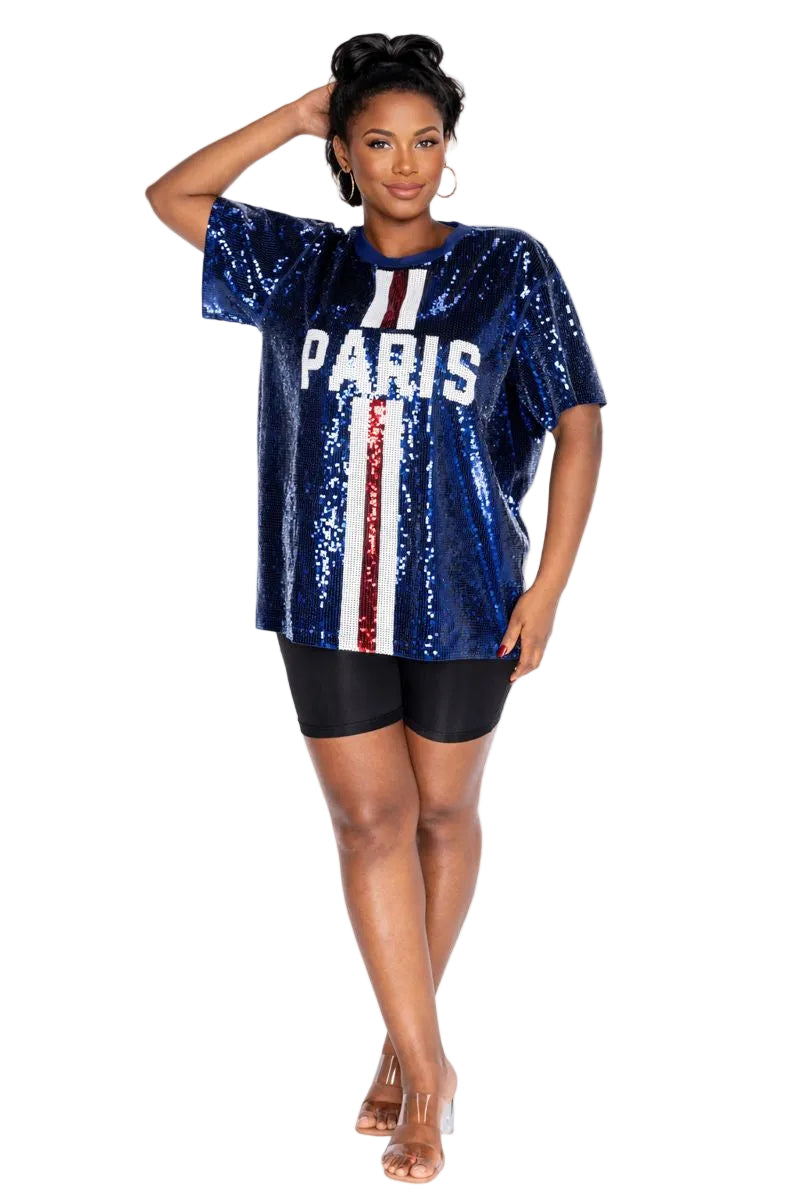 Paris Soccer Sequin Shirt