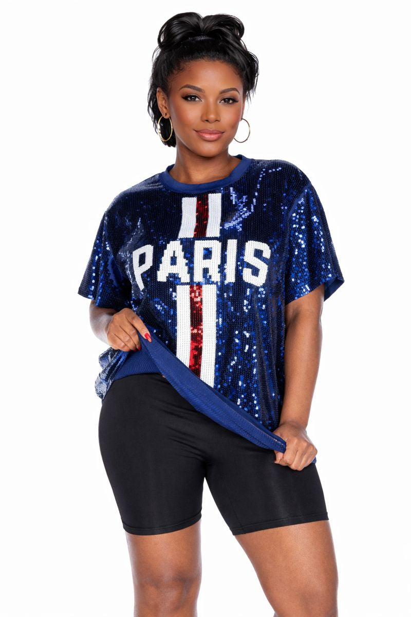 Paris Soccer Sequin Shirt