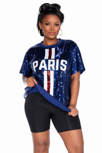 Paris Soccer Sequin Shirt