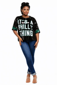 Philadelphia Sequin Shirt